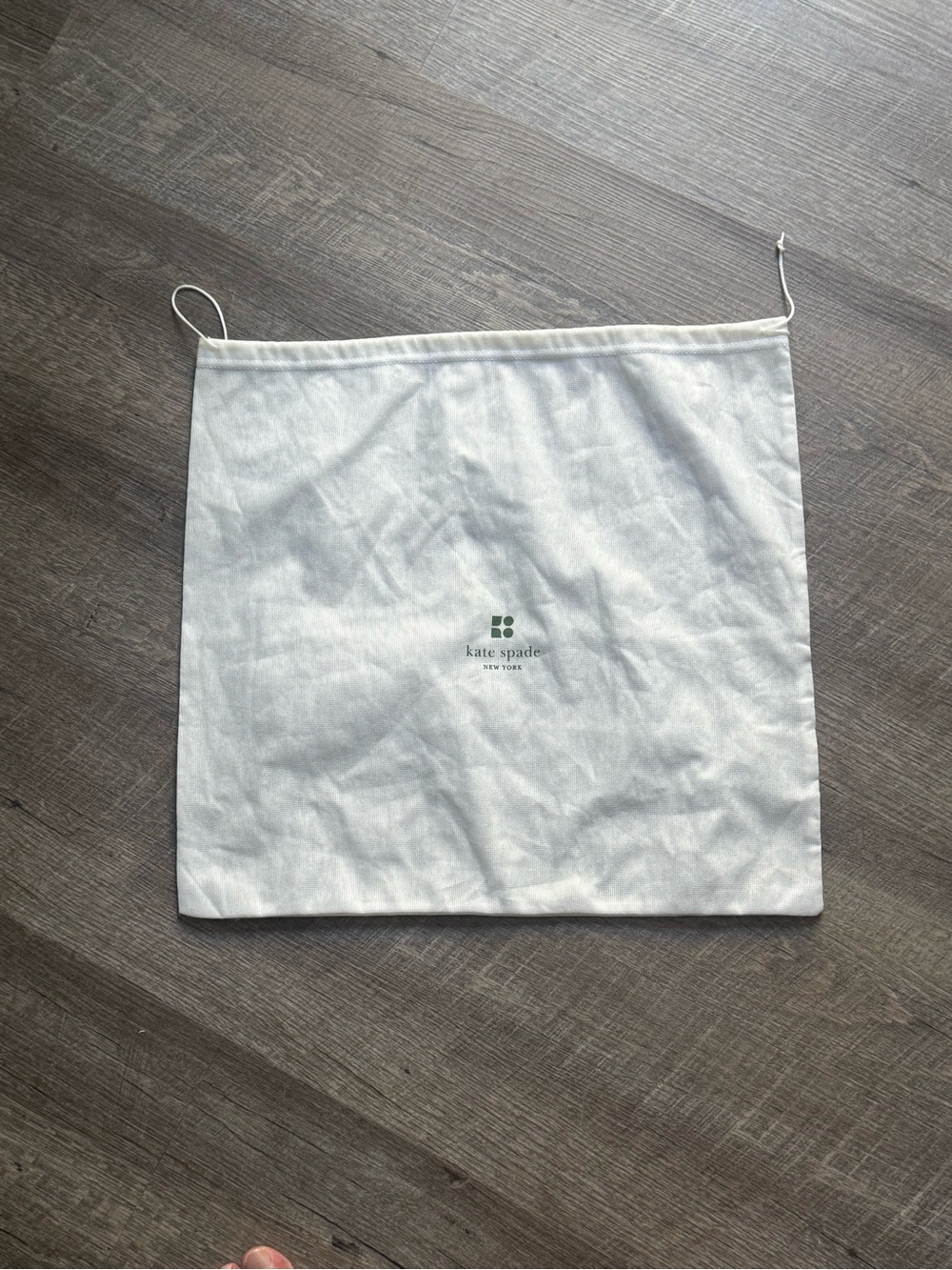 Kate Spade White Drawstring Dust Bag B4